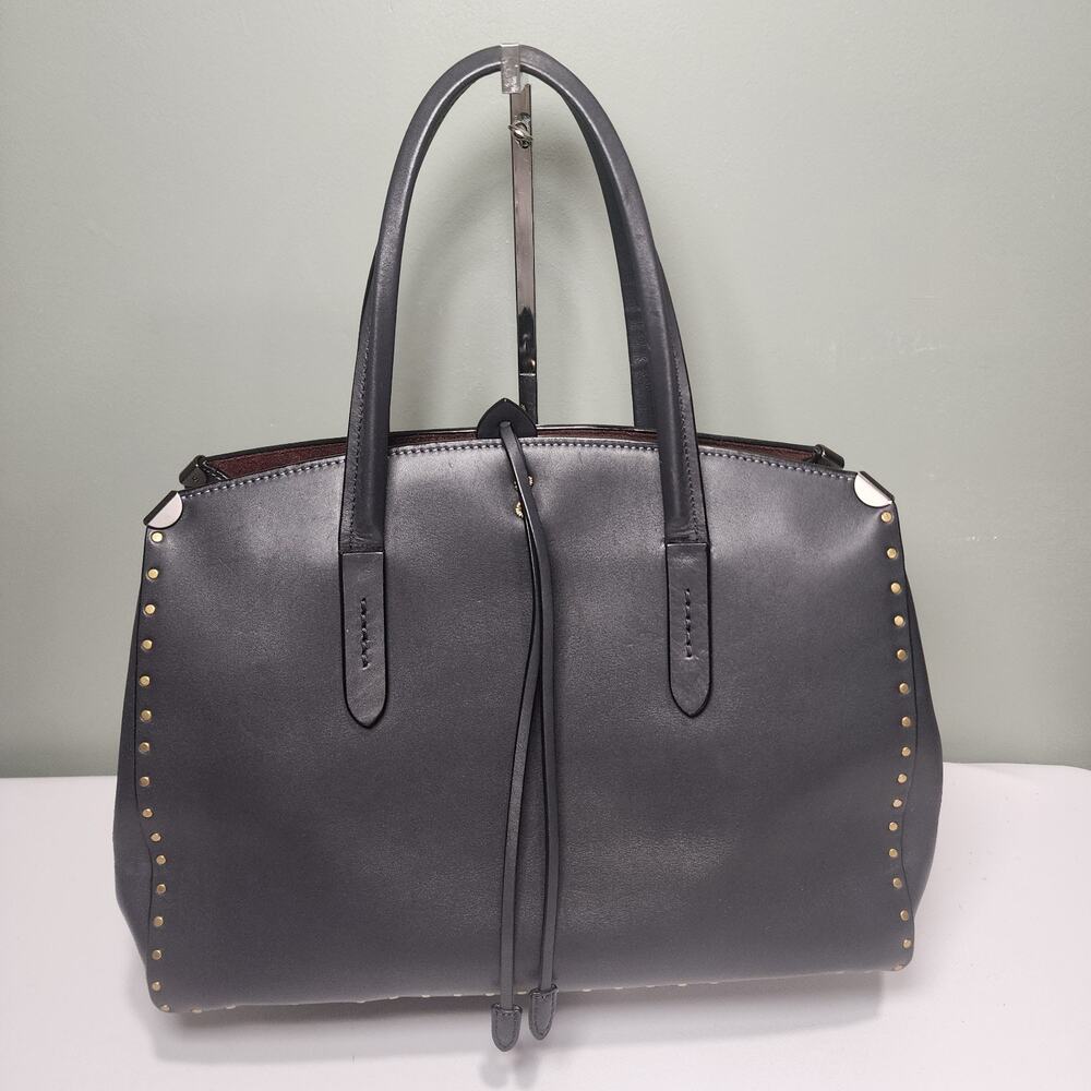 Coach 31932 Cooper Carryall with Rivet Brass Midnight Navy Blue Glovetanned
